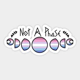 Not a Phase - Bigender Pride Sticker